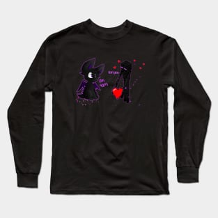 minecraft ender man in love with ender dragon valentine Long Sleeve T-Shirt